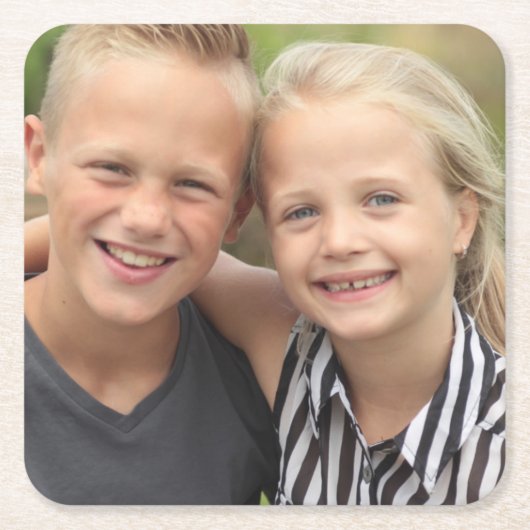 Creëer Uw eigen foto Kartonnen Onderzetters (Voorkant)