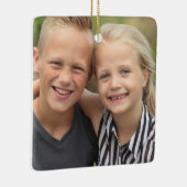 Creëer Uw eigen foto Keramisch Ornament (Rechts)