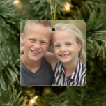 Creëer Uw eigen foto Keramisch Ornament<br><div class="desc">Creëer Uw eigen kerstsieraden met foto's</div>