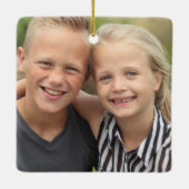 Creëer Uw eigen foto Keramisch Ornament (Achterkant)