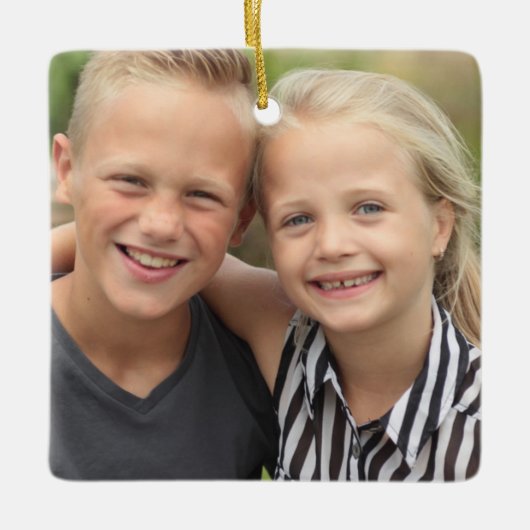 Creëer Uw eigen foto Keramisch Ornament (Voorkant)