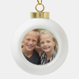 Creëer Uw eigen foto Keramische Bal Ornament