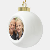 Creëer Uw eigen foto Keramische Bal Ornament (Rechts)