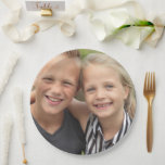 Creëer Uw eigen foto Klassic Round Sticker Papieren Bordje<br><div class="desc">Creëer Uw eigen foto</div>