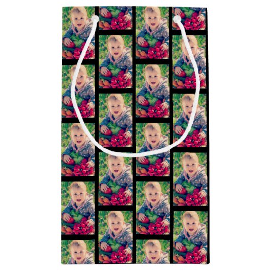 Creëer Uw Eigen Foto Kleine Gift Bag Klein Cadeauzakje (Achterkant)