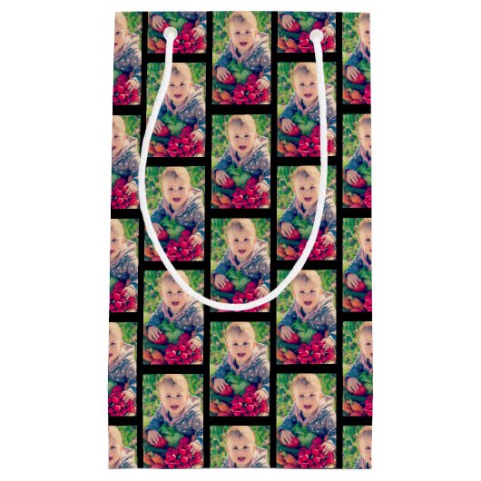 Creëer Uw Eigen Foto Kleine Gift Bag Klein Cadeauzakje (Voorkant)