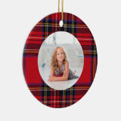 Creëer Uw eigen foto  | Koninklijk stewart Keramisch Ornament (Rechts)