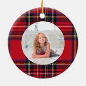 Creëer Uw eigen foto  | Koninklijk stewart Keramisch Ornament (Achterkant)