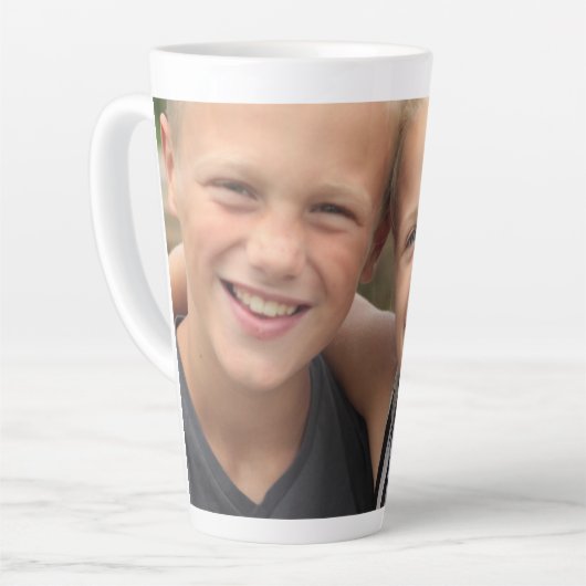 Creëer Uw eigen foto Latte Mok (Linkerhoek)