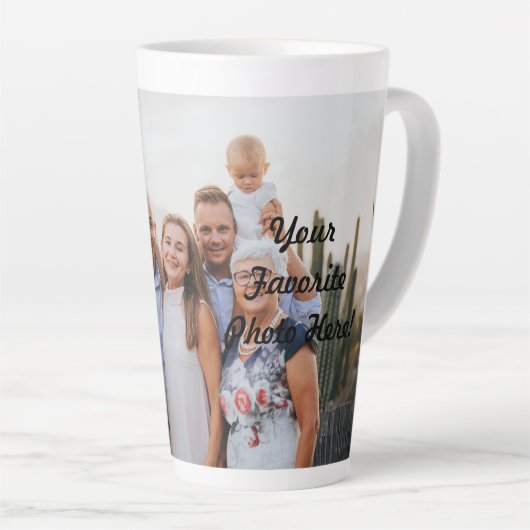 Creëer Uw eigen foto Latte Mok (Rechterhoek)