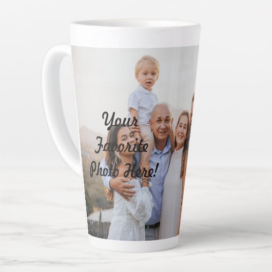 Creëer Uw eigen foto Latte Mok (Linkerhoek)