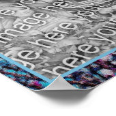 Creëer Uw Eigen Foto Magnolia Bloesems Art Poster (Hoek)