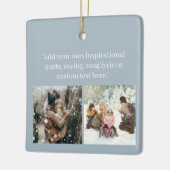 Creëer uw eigen foto met citaat keramisch ornament (Links)