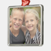 Creëer Uw eigen foto Metalen Ornament (Links)