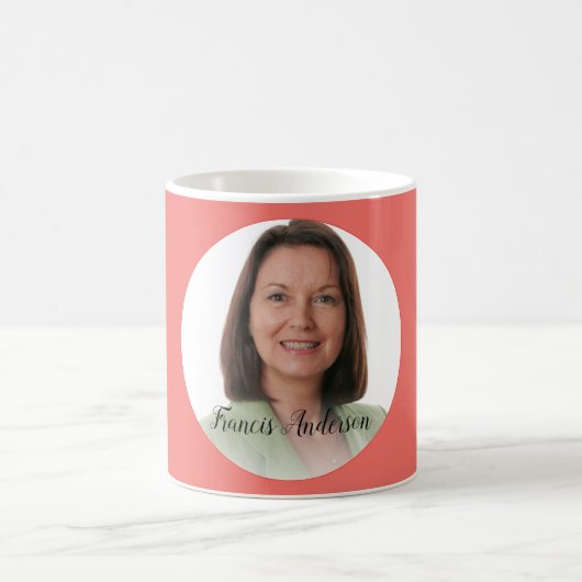 Creëer uw eigen foto Mok 📸 Custom Monogram (Center)