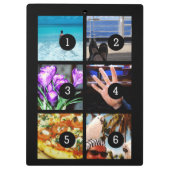 Creëer Uw eigen foto Momento-tekst & 6 afbeeldinge Klembord (Achterkant)