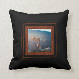 Creëer Uw eigen foto | Monogram Weddenschap Kussen