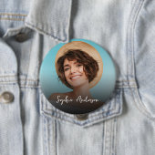 Creëer uw eigen foto & naam 4knoppen ronde button 4,0 cm (In situ)