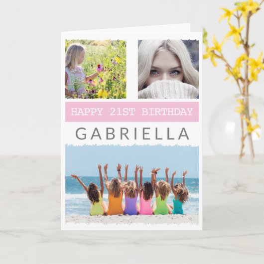 Creëer uw eigen foto om het even welke ouderdag co kaart (Gele Bloem)