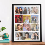 Creëer Uw eigen foto op 12 pleinen Perfect Poster<br><div class="desc">Klaar-gemaakt vierkant poster van het fotomalplaatje voor u om met uw eigen 12 afbeeldingen te vervangen.</div>