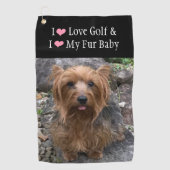 Creëer Uw eigen foto op maat van uw eigen foto Golfhanddoek (Voorkant)