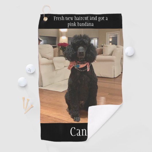 Creëer Uw eigen foto op maat van uw eigen foto Golfhanddoek (Insitu)