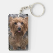 Creëer Uw eigen foto op maat van uw eigen foto Sleutelhanger (achterkant)