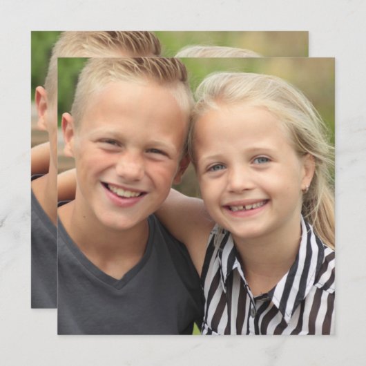 Creëer Uw eigen foto  Programmakaart (Voorkant / Achterkant)