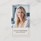 Creëer uw eigen foto QR Social Media Professional Visitekaartje (Voorkant)