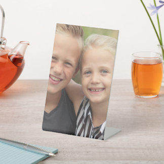 Creëer Uw eigen foto Reclamebord Met Voetstuk