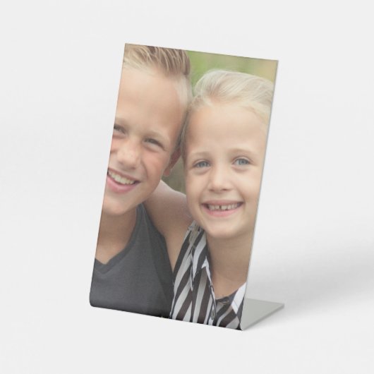 Creëer Uw eigen foto Reclamebord Met Voetstuk (Voorkant)