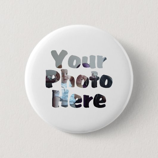 CREËER UW EIGEN FOTO RONDE BUTTON 5,7 CM (Voorkant)