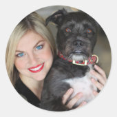 Creëer Uw eigen foto Ronde Sticker (Voorkant)