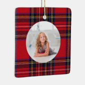 Creëer Uw eigen foto  | Royal Stewart Tartan Keramisch Ornament (Rechts)