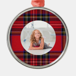 Creëer Uw eigen foto  | Royal Stewart Tartan Metalen Ornament