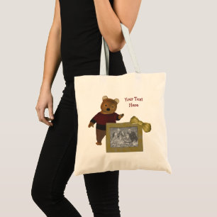 Creëer Uw eigen foto Schattige Beer gepersonalisee Tote Bag