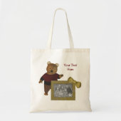 Creëer Uw eigen foto Schattige Beer gepersonalisee Tote Bag (Voorkant)