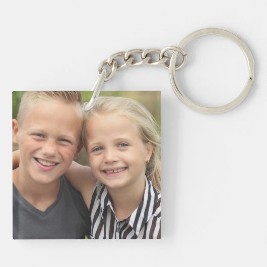 Creëer Uw eigen foto  Sleutelhanger (Achterkant)
