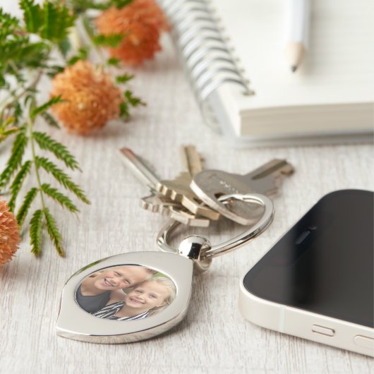 Creëer Uw eigen foto Sleutelhanger (Zijkant)