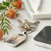 Creëer Uw eigen foto Sleutelhanger (Zijkant)