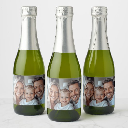 Creëer Uw eigen foto Sparkling Wijnetiket (Flessen)