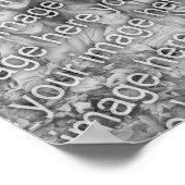 Creëer Uw eigen foto Stenciled Roos gepersonalisee Poster (Hoek)