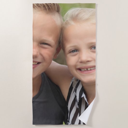 Creëer Uw eigen foto Strandlaken (Voorkant)