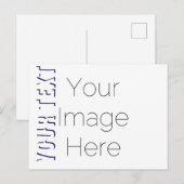 creëer uw eigen foto tekst Briefkaart (Voorkant / Achterkant)