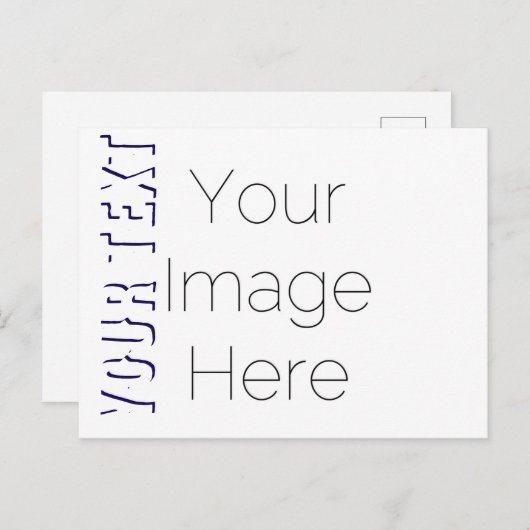 creëer uw eigen foto tekst Briefkaart (Voorkant / Achterkant)