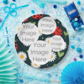 creëer uw eigen foto tekst lieveheersbeestje lieve papieren bordje (Feest)