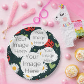 creëer uw eigen foto tekst lieveheersbeestje lieve papieren bordje (Feest)