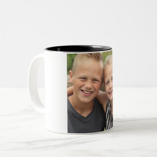 Creëer Uw eigen foto tweekleurige Mok (Voorkant links)