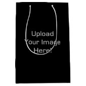 Creëer-Uw-Eigen Foto uploadt Gift Bag Medium Cadeauzakje (Voorkant)
