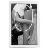 Creëer-Uw-Eigen Foto uploadt Gift Bag Medium Cadeauzakje (Voorkant)